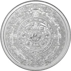 Pure Silver .999 Bullion - Mexico Aztec Calendar Mayan- 1/4 oz round coin