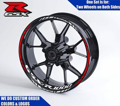 Suzuki GSXR 1000 Wheel Decals Rim Stickers GSXR 1000 GSR GSX Suzuki GSXR 1000 Wheel Decals Rim Stickers GSXR 1000 GSR GSX