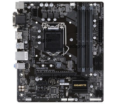 FOR Gigabyte GA-B250M-DS3H VGA DVI-D HDMI LGA1151 6/7th Gen Motherboard Test OK