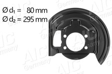 AIC Spritzblech Bremsscheibe 58191 Stahlblech für NISSAN QASHQAI 1 J10 NJ10 JUKE