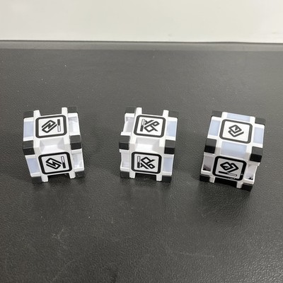 Lot of 3 Anki Cozmo Robot (Cosmo) Cube Blocks ONLY UNTESTED AS IS FOR PARTS