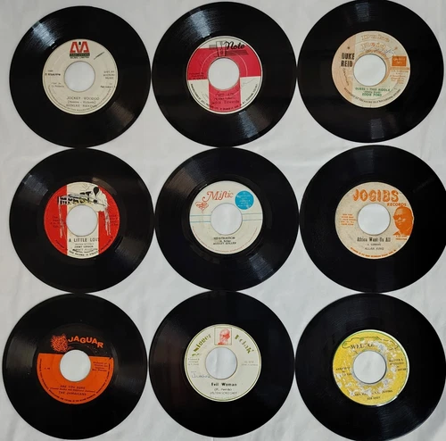 1970s Reggae 45 Lot of 9 Cleaned & Tested Lot B