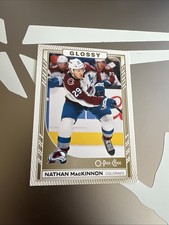23-24 UD Series 2 Hockey Gold O-Pee-Chee Glossy R-36 Nathan MacKinnon Card