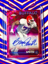 2024 Topps Chrome Sapphire Bruce Smith Padpradascha 1/1 Auto Bills BA-BSM Bills