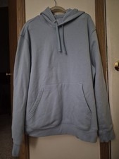 Tek Gear Womens Ultrasoft Fleece Light Blue Hooded Sweatshirt Size X-Large VG