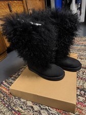 Authentic BNIB UGG Australia Tall Cuff Boots Black (UK 5.5)  RRP £340