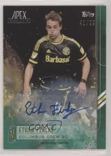 2015 Topps Apex Retail Green Auto /99 Ethan Finlay #7 Auto