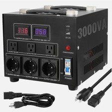 3000W Voltage Converter Transformer Step Up/Down 220V-110V /110V-220V CE