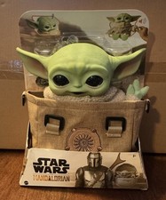Star Wars The Mandalorian The Child Grogu 11" Talking Baby Yoda Carrying Satchel