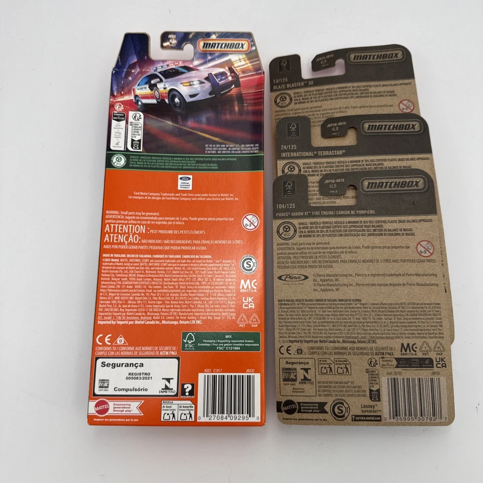 Matchbox 2025 MBX Rescue V 5-Pack-Variation #2 VHTF with Bonus Emergency Cars - Image 4 of 4