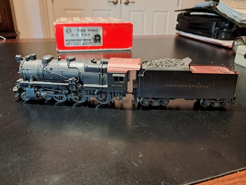PENNSYLVANIA R.R. HO scale BRASS 4 6 0 TEN WHEELER in great shape in ORIGINAL bx