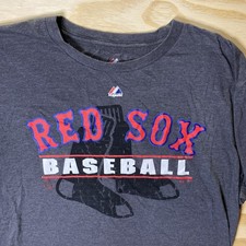 Sleeve Graphics BOSTON RED SOX Baseball Shirt SIZE XL Classic Logo MAJESTIC