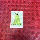 ACEO Original Acrylic Painting ATC Cute Alien Ghost Halloween with Antenna-ATC — photo 5