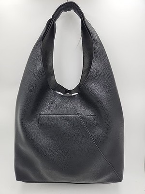 NEW Banana Republic Vegan Leather Hobo Slouchy Tote Bag Black