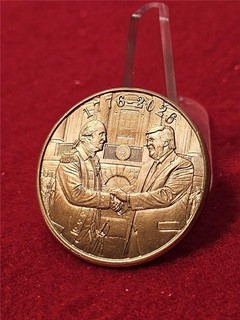 2026 HANDSHAKE 250th ANNIV. 1 AV OUNCE .999 FINE Copper ROUNDND #M5523