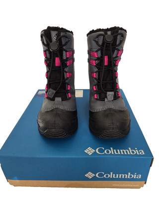 Columbia Youth Bugaboot Celsius Waterproof Ins Girls Sz 1Y Graphite Wild Fuchsia
