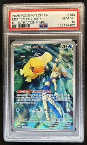 2025 Pokemon Destined Rivals Misty's Psyduck #193/182 PSA 10 GEM MINT