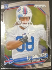 Panini Prizm T.J. Sanders #338 Buffalo Bills 2025 NFL Football Rookie Card