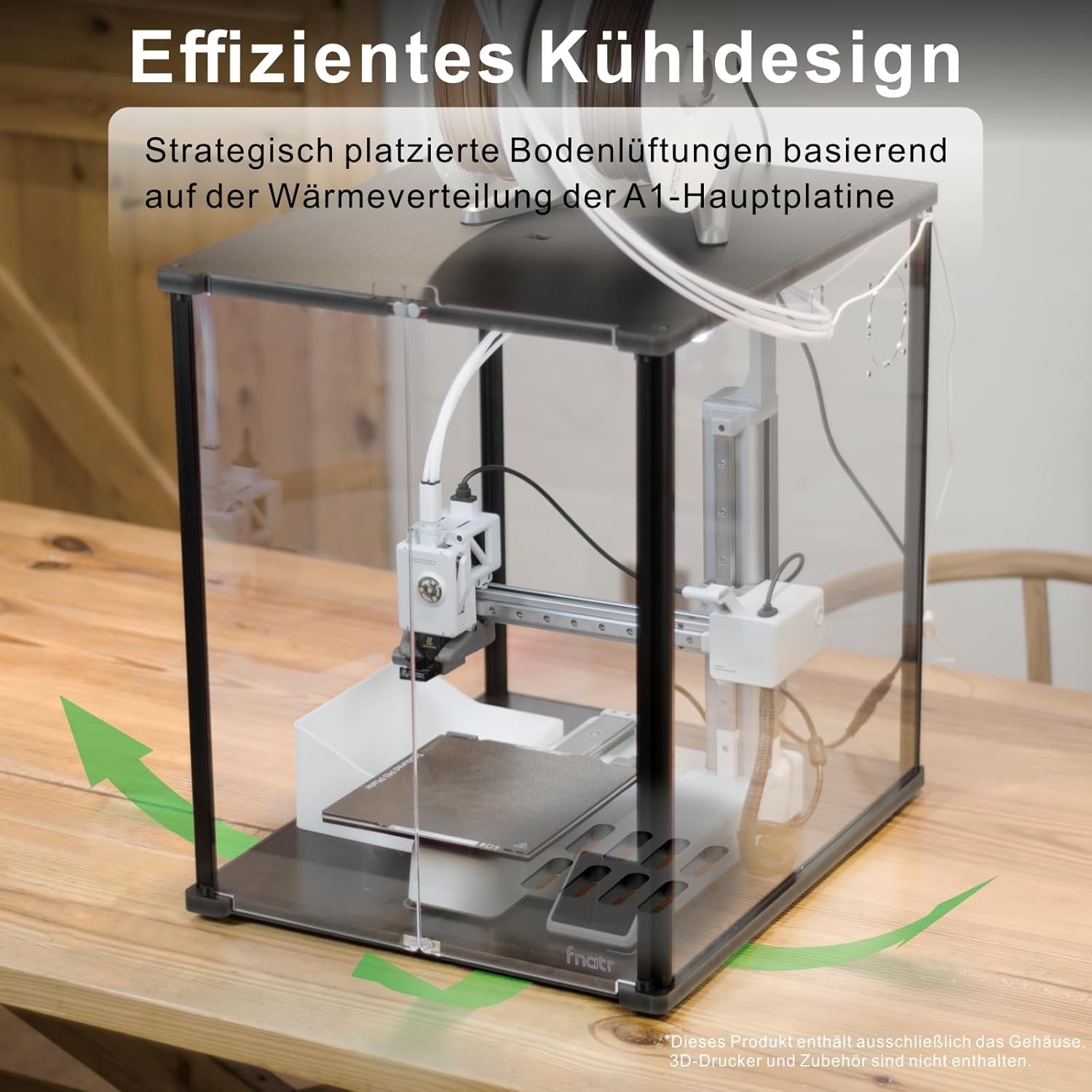 3D Drucker Gehäuse Bambu Lab A1 Mini Rauchkontrolle Belüftung Überh - Bild 3