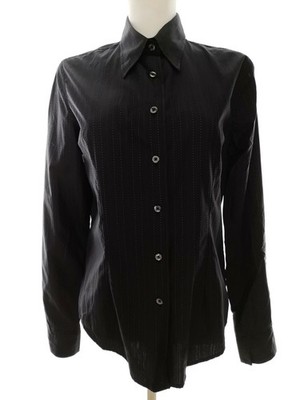 TIGER OF SWEDEN Damen Geknöpfte Hemdbluse Gr. M Marineblau Langer Ärmel Knöpfe