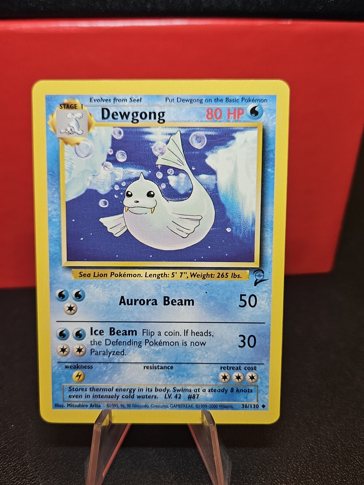 Dewgong 36/130 UC TCG Base Set 2 Pokemon Card NM