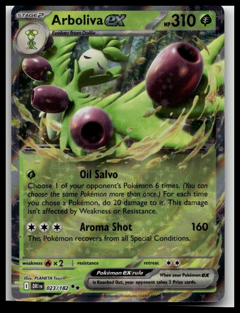 Pokemon Destined Rivals Arboliva EX 023/182 | eBay
