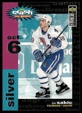 1995-96 Collector's Choice #C9a Joe Sakic You Crash the Game Silver October 6th