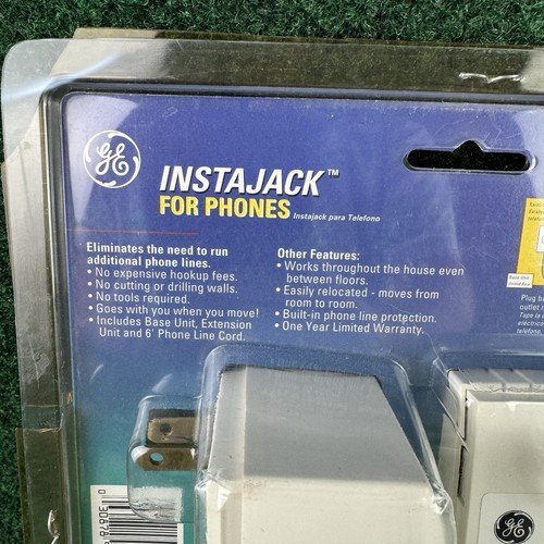 InstaJack for Phones Base & Extension AC Outlet Phone Jack Conversion GE TL96595 - Zdjęcie 6 z 9