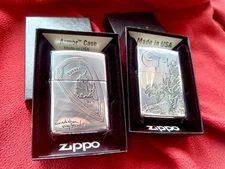 FFXIV Collaboration Zippo Godzilla-1.0 Collectible Gift Set Used