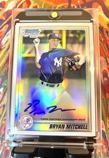 2010 Bowman Chrome Prospects Bryan Mitchell #BCP118 Autographed /500 🔥