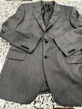 Jos. A. Bank Blazer Mens 42R Grey 100 Wool Sport Coat
