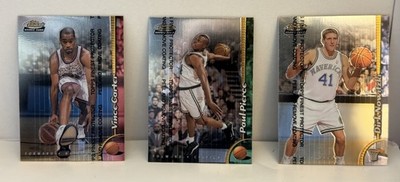 1998-99 Topps Finest Basketball 250 Card Set w/Coating Vince Carter RC NrMt/Mt