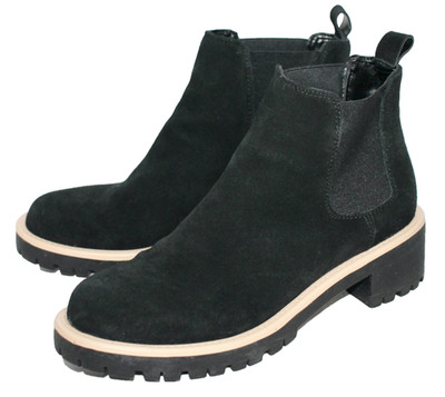 BLONDO Mayes Waterproof Gored Ankle Boot Women Size 8 Black Suede Chelsea