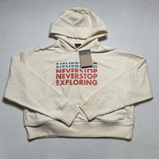 The North Face Play Hoodie Women s Medium Never Stop Exploring Logo Sweatshirt