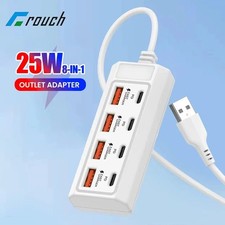 Multi 8-Ports USB Phone Charger Socket Fast Charging Station Adapter 3A UK Stock
