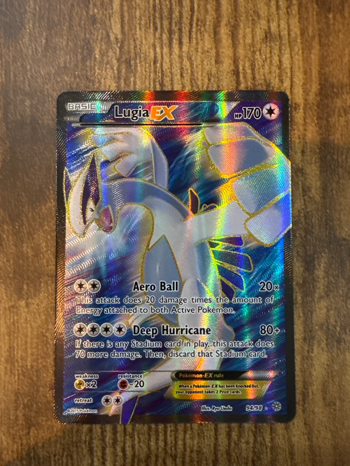 Lugia EX 94/98 Full Art Holo Card XY-Ancient Origins NM Condition