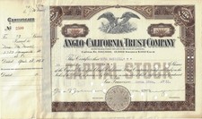 Anglo-California Trust Company, 1930er Jahre