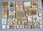 Huge Lot Of Rubber Stamps 45 Flowers Plants Various Sizes And Styles Lot # 1