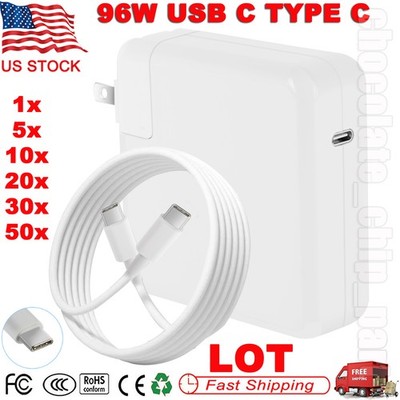 LOT 96W USB C AC Adapter Charger For MacBook Pro 16'' Air 13''A2337 M1,A2166,A1932