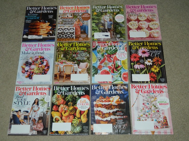 Better Homes & Gardens Magazines 2018 LOT Of 12 Complete Year Jan to Dec