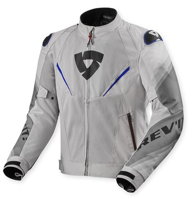 Jacke Motorrad Revit Quantum 3 Air Silber Blau Sommer Perforiert Sport Naked