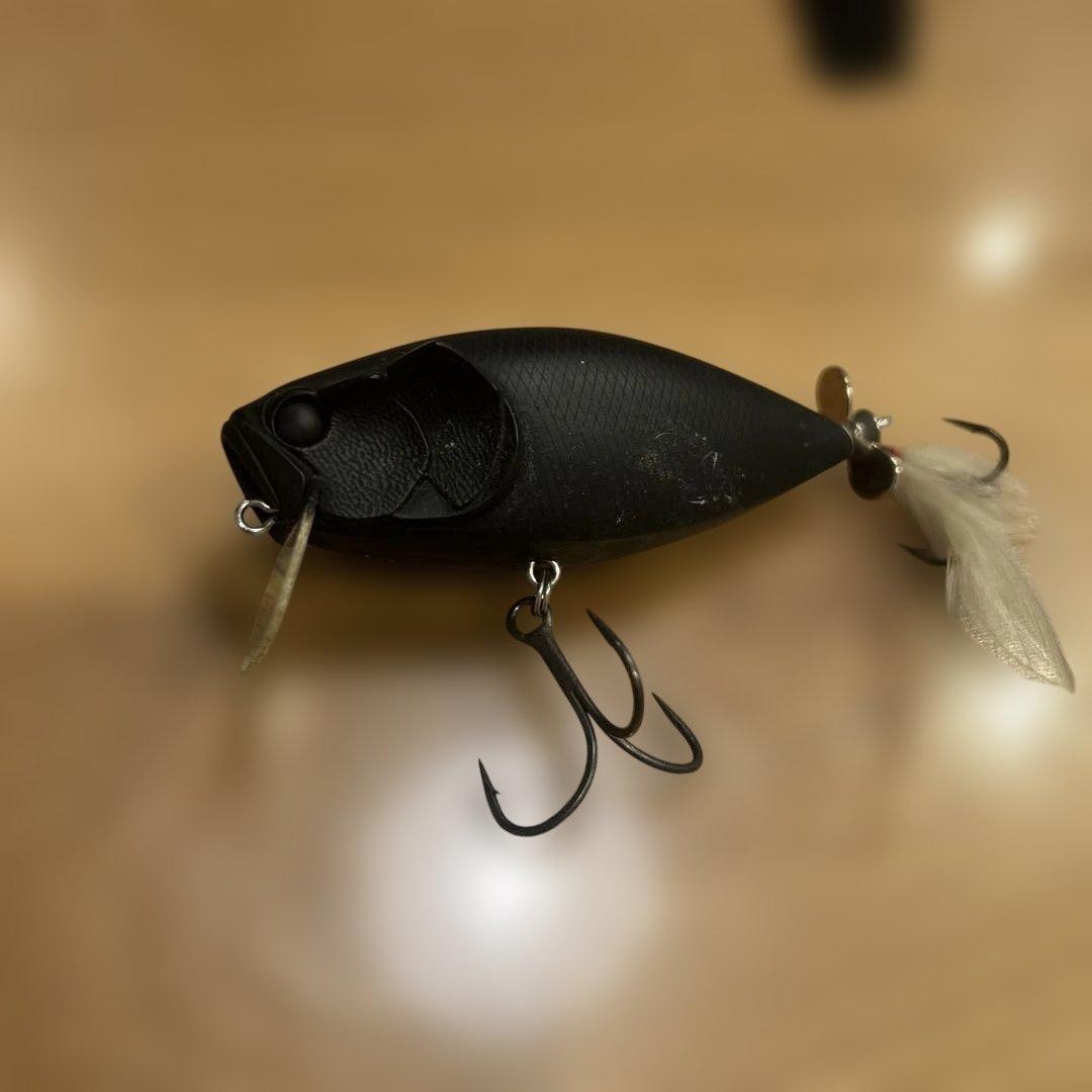 RAID JAPAN Master Blaster & Scratch Topwater Lures Plastic Black 3.9in - Image 2