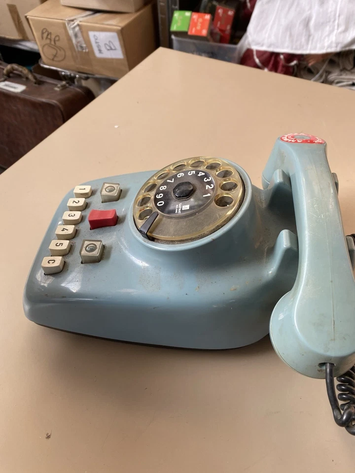 Telefono A Disco Vintage Safnat Milano Vintage SIP Ricambi  - Immagine 4 di 4