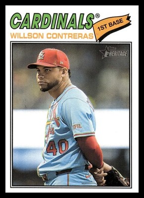 2026 Topps Heritage 156 Willson Contreras, St. Louis Cardinals