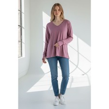 RBX Womens Activewear V-Neck Long Sleeve Top ...