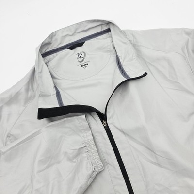 Zero Restriction Tour Series Full Zip Jacket Men XL Gray Lightweight Windbreaker