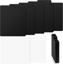 50 Pcs CD and DVD Dividers with Tabs 5 X 5.5 Inch Compact Black Comic Book Disc