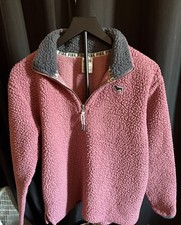 PINK Victoria's Secret Sherpa quarter zip sweatshirt sweater