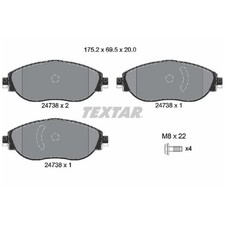Satz Bremsbeläge Bremsklötze vorne für VW Arteon 3H7 3H9 Golf 8 CD1 CG5 | 245