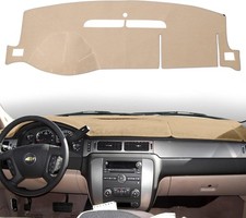 Dashboard Cover Dash Mat Compatible with 2007-2014 Tahoe Suburban,Beige